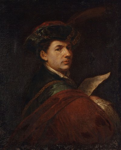Ritratto di un musicista con spartito da Kupecky