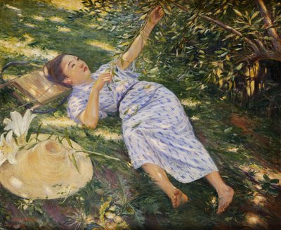 Sotto gli alberi, 1898 da Kuroda Seiki