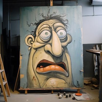 faccia di un orco gigante carino di 200 anni 1 da Kurt Heppke