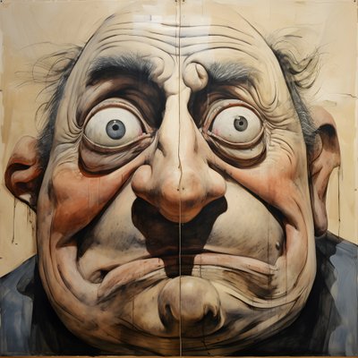 faccia di un orco gigante carino di 200 anni 2 da Kurt Heppke