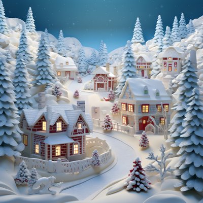 3D nevoso Natale 2 da Kurt Heppke