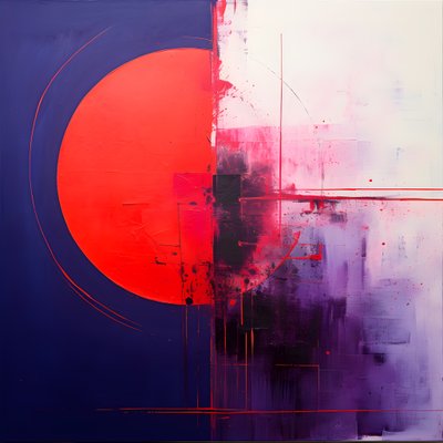 Cerchio viola e cerchio rosso da Kurt Heppke