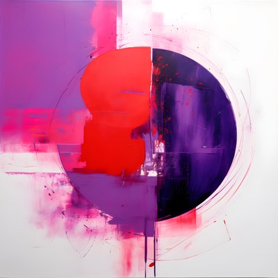 Cerchio viola e cerchio rosso da Kurt Heppke
