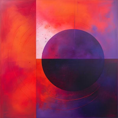 Cerchio viola e cerchio rosso da Kurt Heppke
