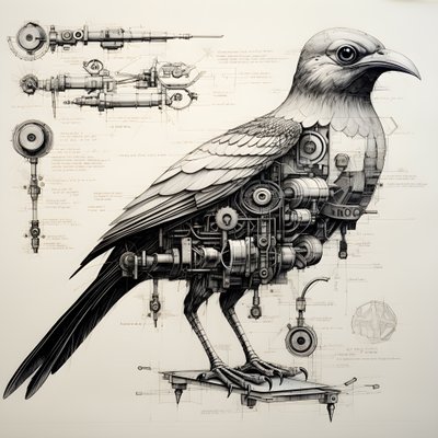 Progetti di uccelli meccanici a vapore di Da Vinci 1 da Kurt Heppke