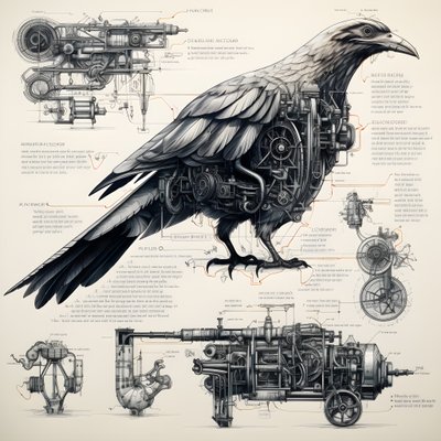 Progetti di uccelli meccanici a vapore di Da Vinci 3 da Kurt Heppke