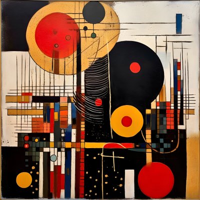Il trecentottantasettesimo quadro da quando i pensieri si scontrano 1 da Kurt Heppke