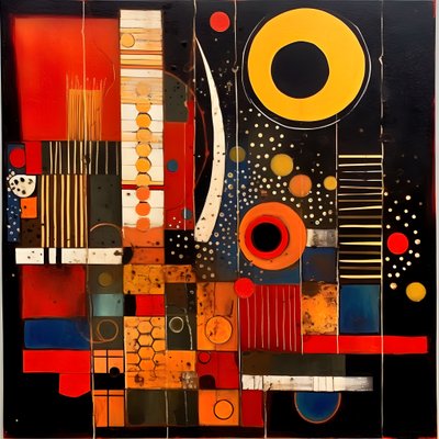 Il trecentottantasettesimo quadro da quando i pensieri si scontrano 3 da Kurt Heppke