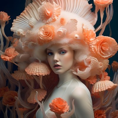 Un primo piano della bellissima dea dei fiori di attinia marina sott