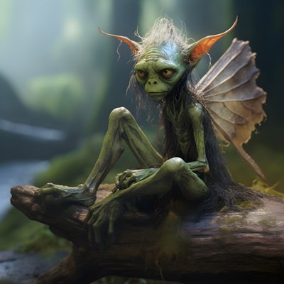 Schizzo a figura intera di un Pixie 2 da Kurt Heppke