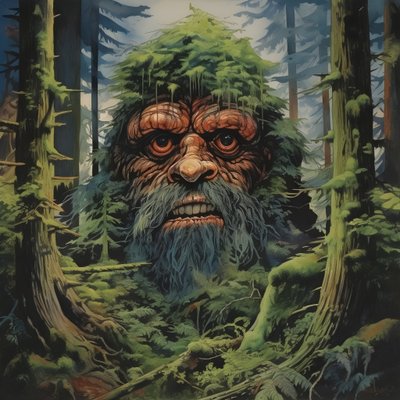 volto tra gli alberi 3 da Kurt Heppke