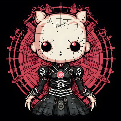 Hello Kitty come Pinhead design per maglietta 3 da Kurt Heppke