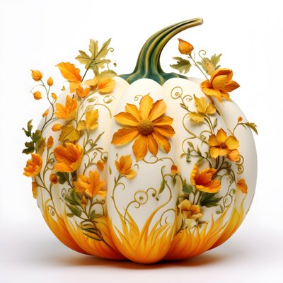 Zucca da cui crescono fiori 4 da Kurt Heppke