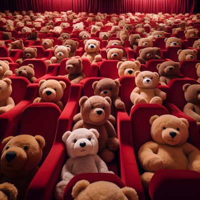 milioni di orsetti di peluche in un cinema 3 da Kurt Heppke