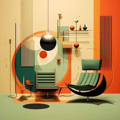 Grafica di design moderno della metà del secolo 3 da Kurt Heppke