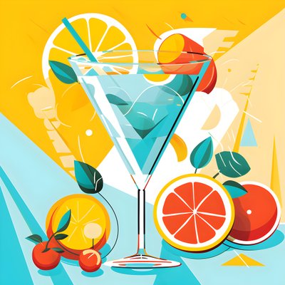 Poster di limoni, cocktail con limoni, menta 1 da Kurt Heppke