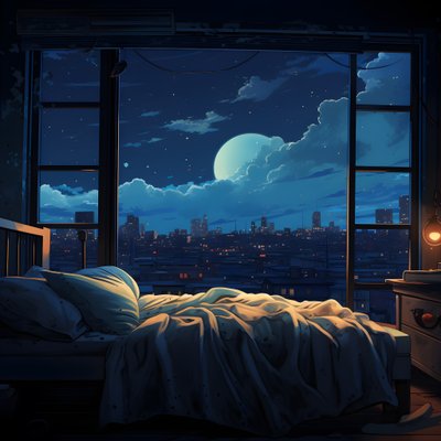 Scena di una grande finestra in una camera da letto al piano inferiore 1 da Kurt Heppke