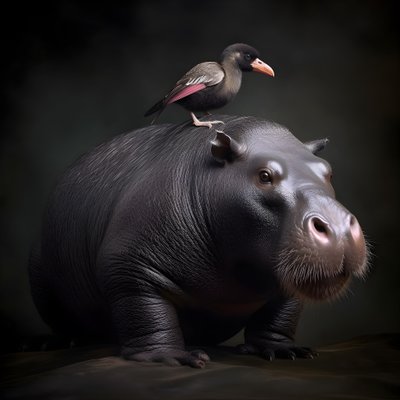 Capibara mescolato con un gorilla dal dorso argentato 1 da Kurt Heppke
