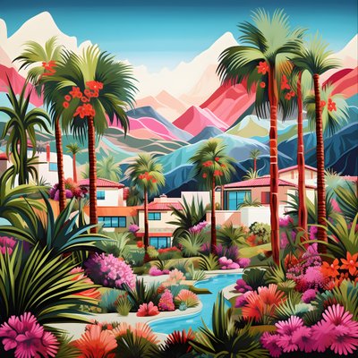 Illustrazione dettagliata di Palm Springs 3 da Kurt Heppke