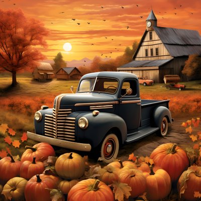 Un vecchio pickup in una serata autunnale al tramonto 1 da Kurt Heppke