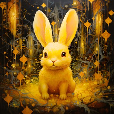 un coniglio giallo 1 da Kurt Heppke