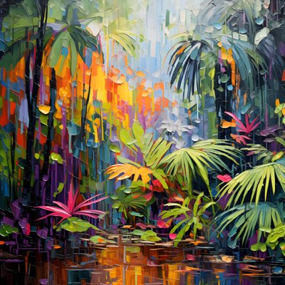 una giungla colorata e piovosa 3 da Kurt Heppke