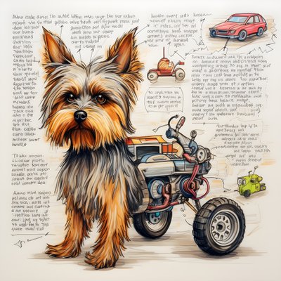 Una spiegazione per un cane meccanico Yorkie 1 da Kurt Heppke