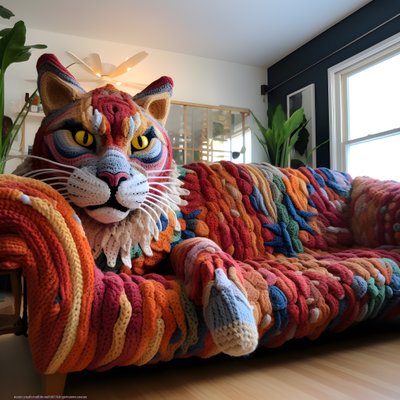 Un grande gatto all