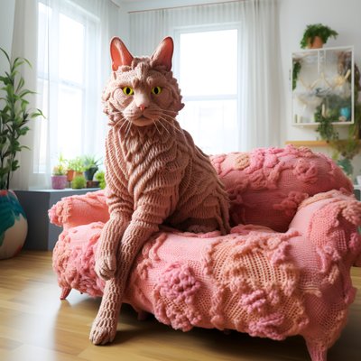 Un grande gatto all