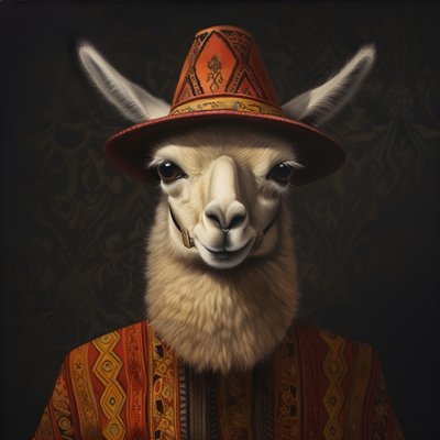 il dalai lama con un cappello da cowboy 1 da Kurt Heppke