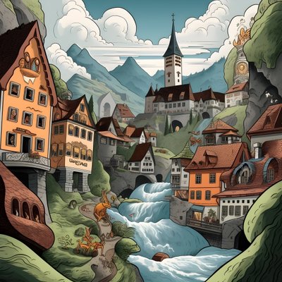 Austria, cartone animato 4 da Kurt Heppke