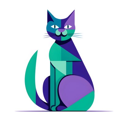 per creare un contrasto sorprendente, un gatto d