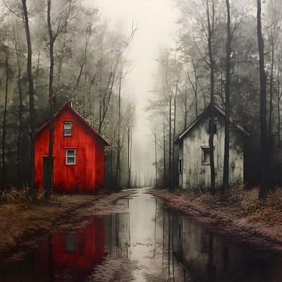 due case rosse nel bosco 3 da Kurt Heppke