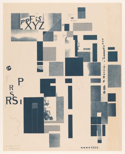 Composizione con elementi tipografici da Kurt Schwitters (signed by artist)