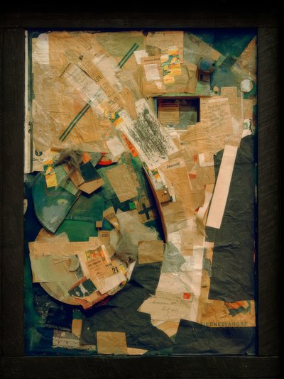 Quadro con piante da interno / Quadro con 2 piccoli cani da Kurt Schwitters