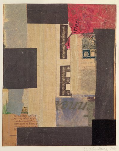 Collage, 1923 da Kurt Schwitters