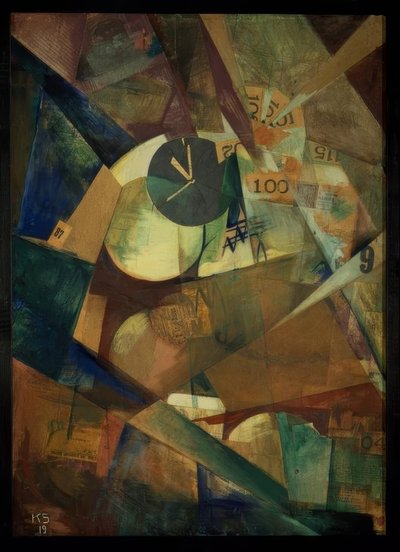 Il grande autoritratto (Merzbild 9 b) da Kurt Schwitters
