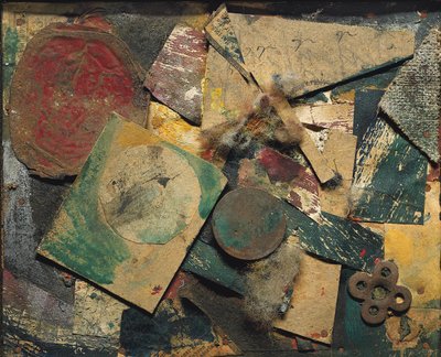 Merzbild 9A Bild mit Damestein da Kurt Schwitters