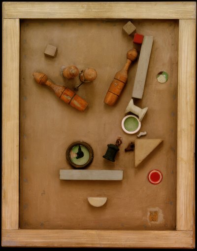 Merzbild 46 A. Das Kegelbild da Kurt Schwitters