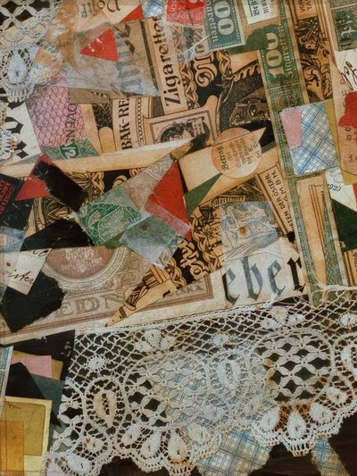 Disegno Merz 297 Giallo da Kurt Schwitters