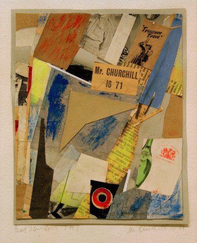Mr. Churchill ha 71 anni da Kurt Schwitters
