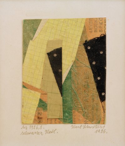 Mz 1926,8, cuneo nero da Kurt Schwitters