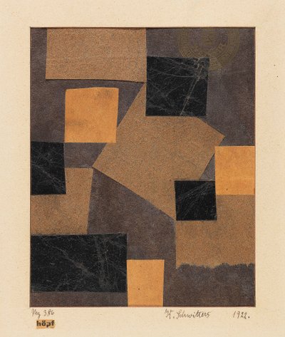 Mz 386 Hoepf Merz design, 1922 da Kurt Schwitters