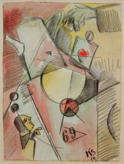 N Acquerello 1. (Il cuore va dallo zucchero al caffè) da Kurt Schwitters