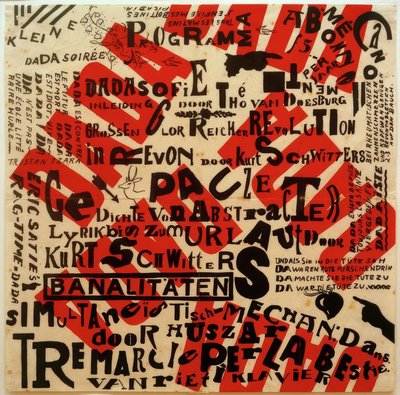 Poster per una piccola serata Dada da Kurt Schwitters