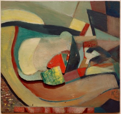 Rilievo con piede rosso da Kurt Schwitters