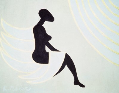 Lady Angel, 2005 (acrilico su tela) da Kurtis L. Miller