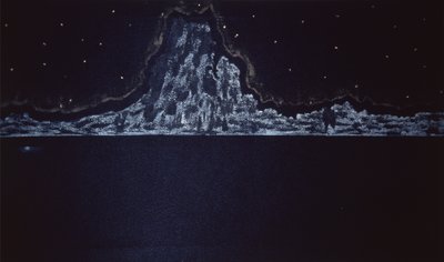 Eruzione di mezzanotte, 2004 (acquerello su carta) da Kurtis L. Miller