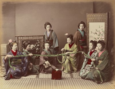 (Konkonchiki) Gioco per ragazze giapponesi da Kusakabe Kimbei