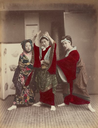 Festa danzante, c.1880 da Kusakabe Kimbei